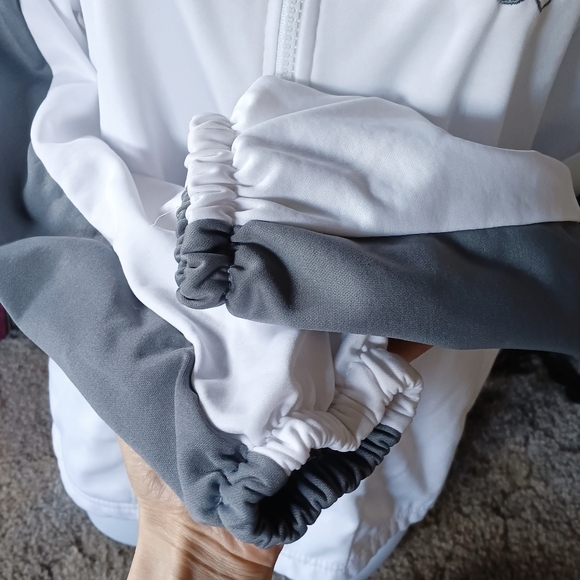 🩶*4/$15* USA Olympic Committee Womens Zip Up Long Sleeve Jacket Light Medium - Picture 8 of 14